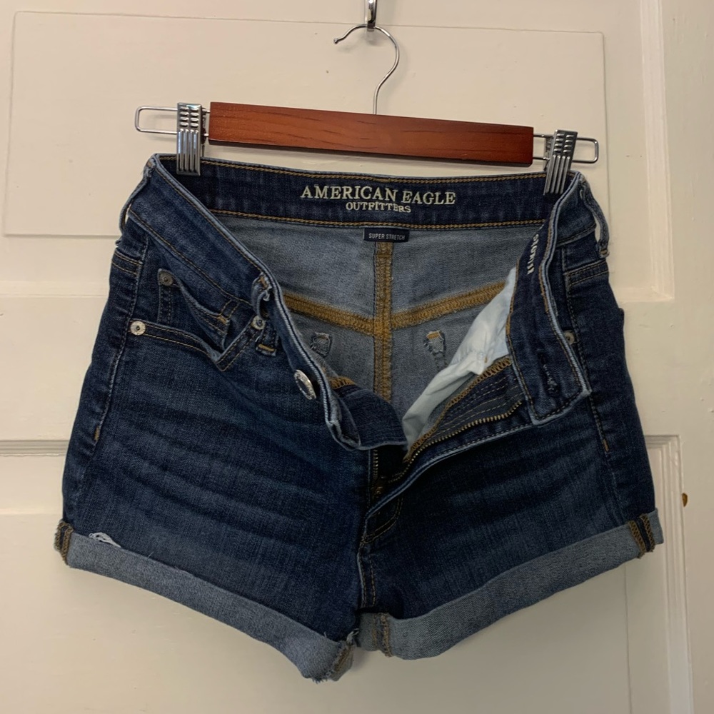 American Eagle High Waisted Jean Shorts